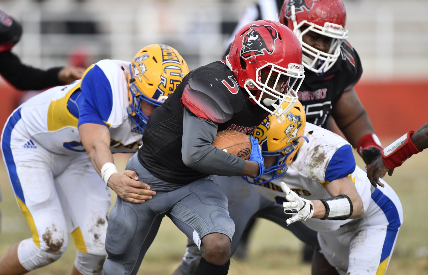 Roosevelt defeats Borgia in a Class 3 District 2 Football Game